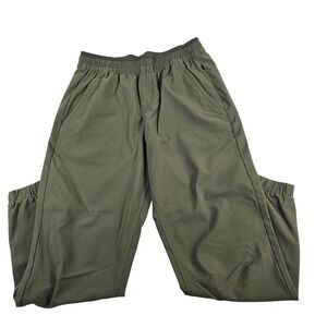 Prana Olive Green Jogger Pants Waist Cuffed Ankle Casual Athleisure Women's M